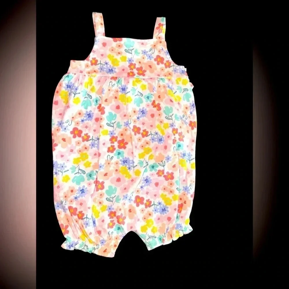 Carter's Multi Floral Cotton Romper 18m